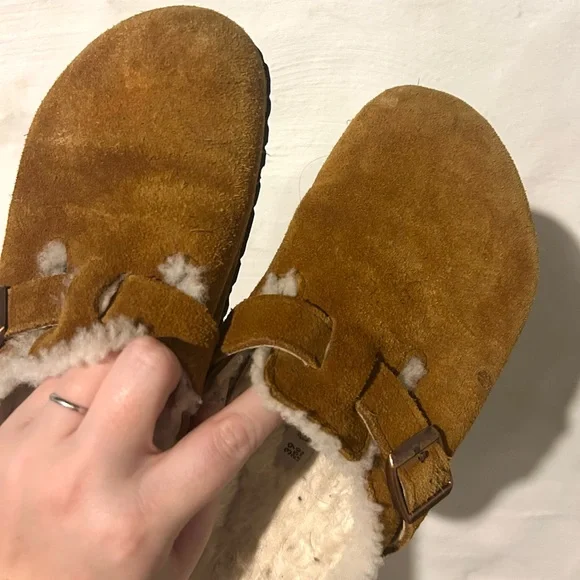 🌿Birkenstock Sherling Boston Clogs - Picture 7 of 8